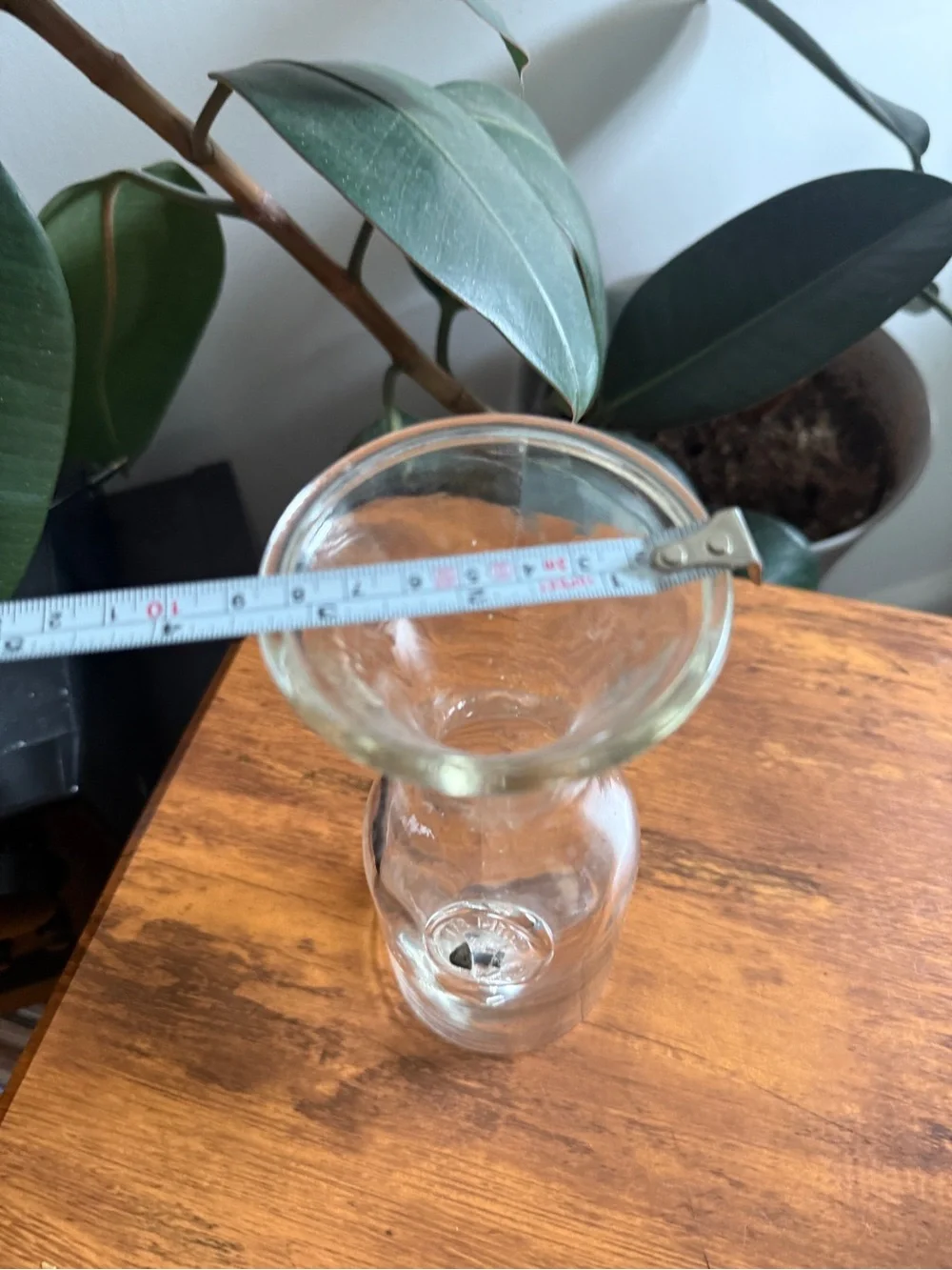 Clear Glass Carafe Vase